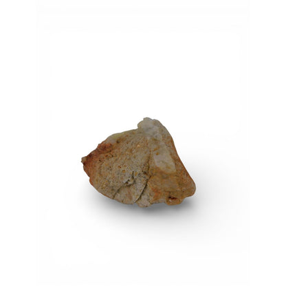 Raw Milky Quartz Stone w/ Iron Staining 0.36 Lb Altar Crystal Decor Specimen