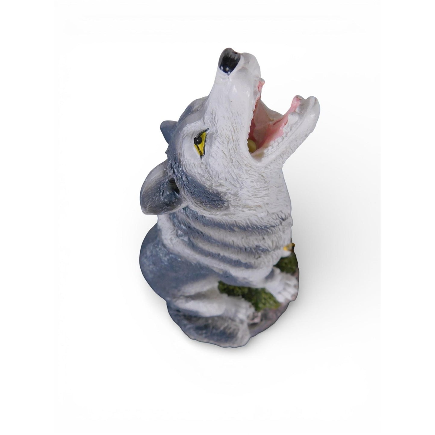 Smoking Wolf Incense Burner Resin Figurine Backflow Style New