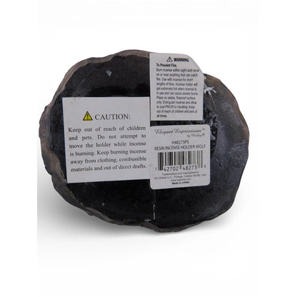 Smoking Wolf Incense Burner Resin Figurine Backflow Style New