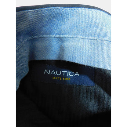 Nautica Black Wool Dress Pants 36x30 - Pleated Cuffed - Excellent