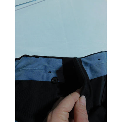 Nautica Black Wool Dress Pants 36x30 - Pleated Cuffed - Excellent