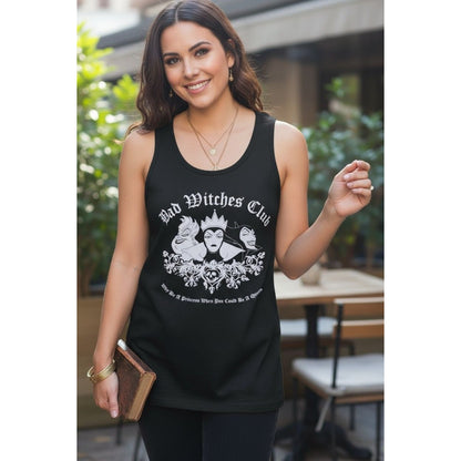 Bad Witches Club Tank L - Black Graphic - Excellent - Witchcore Modern