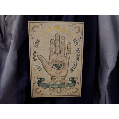 New Palmistry Wood & Canvas Wall Art 19x13 Hand Fortune Occult Witchy Decor