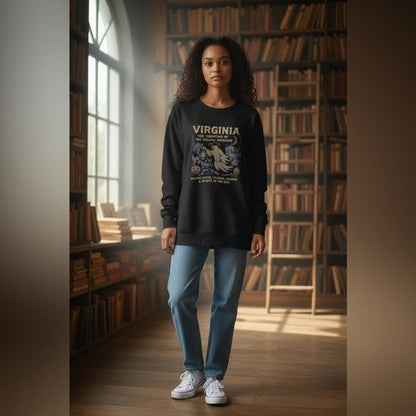 Virginia Ghost Sweatshirt Top XL - Haunted Colonial Witchcore - New