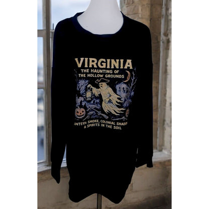 Virginia Ghost Sweatshirt Top XL - Haunted Colonial Witchcore - New