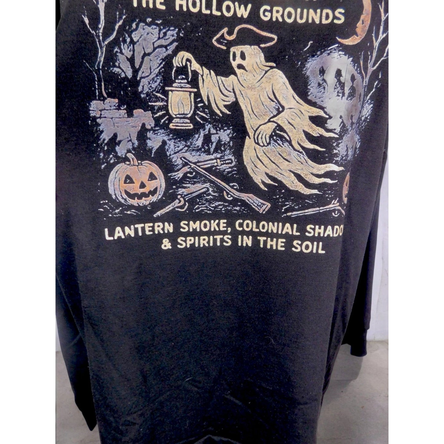 Virginia Ghost Sweatshirt Top XL - Haunted Colonial Witchcore - New