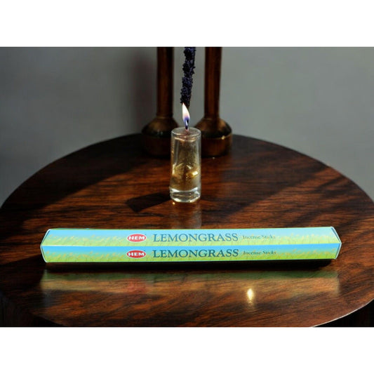 HEM Lemongrass 20 Incense Sticks Aromatic And Calming Relaxation Meditation