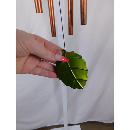 Purple Flower Metal Wind Chime Outdoor Garden Yard Decor Copper Tubes Hanging