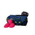 Cat & Eye Print Makeup Bag With Zipper Closure Compact Storage For Brushes & Sponges