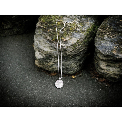 Tree Of Life Pendant Necklace 1.4" Diameter Silver-Tone Finish 23.5" Chain