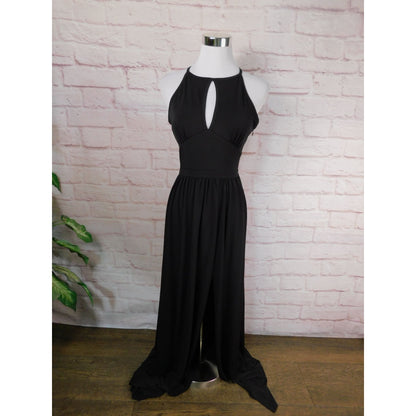 Michael Michael Kors XS Black Halter Gown Dress Keyhole Neckline NWT