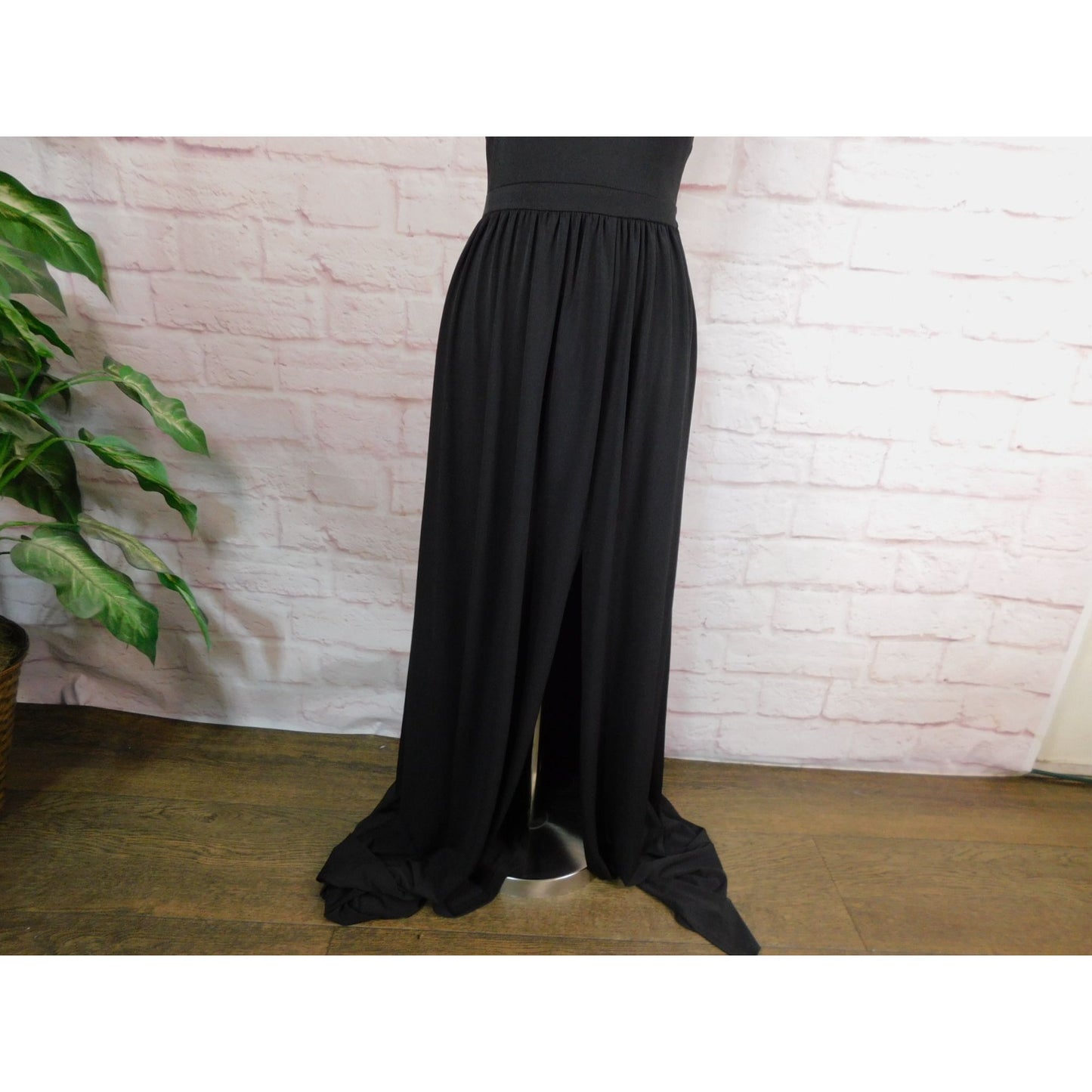 Michael Michael Kors XS Black Halter Gown Dress Keyhole Neckline NWT