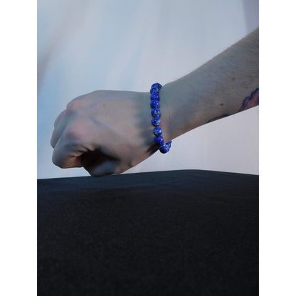 Imperial Jasper Bracelet 8mm Stretch Blue - New - Witchcore Earth