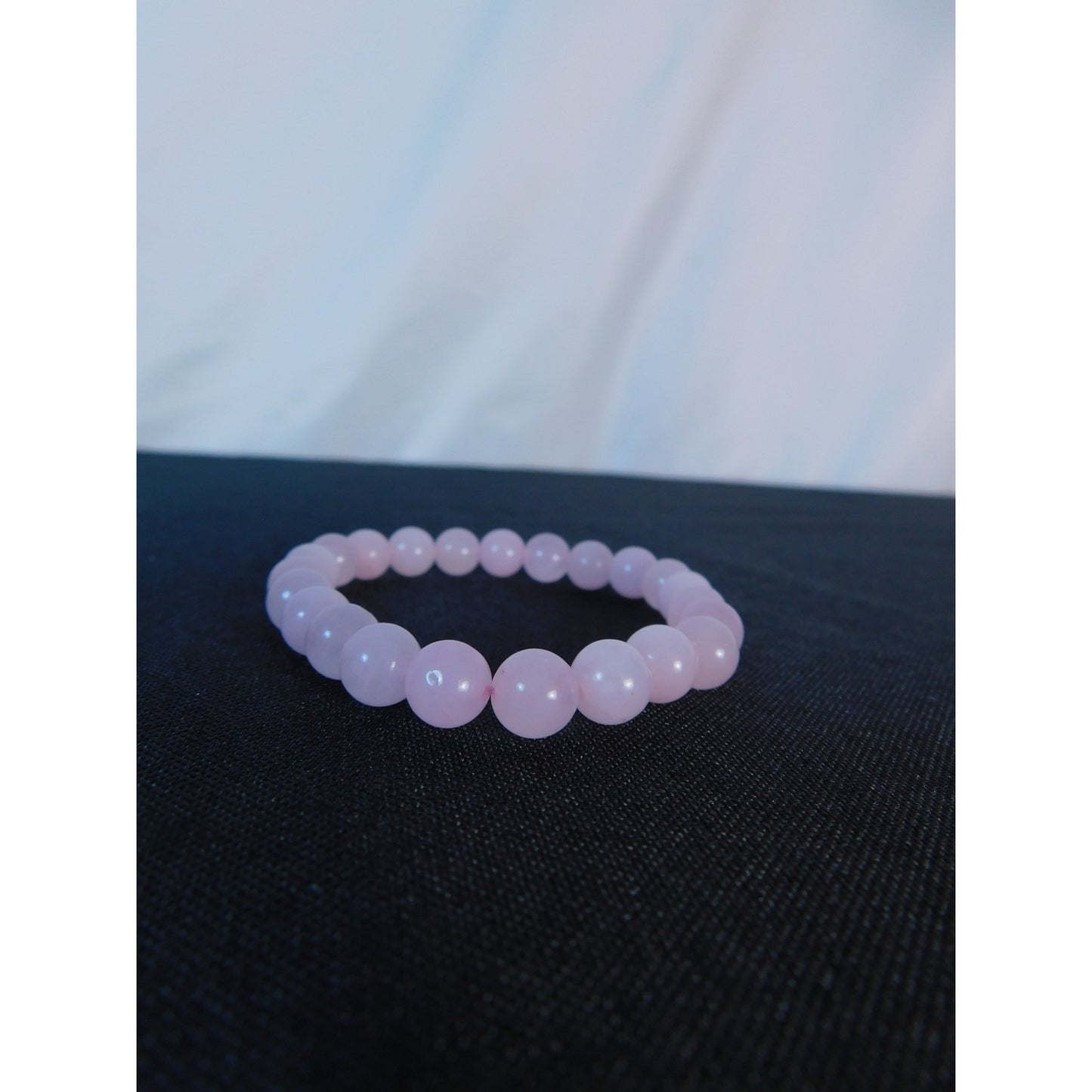 Rose Quartz Bracelet Stretch Beaded Gemstone Crystal Jewelry Harmony Love Gift