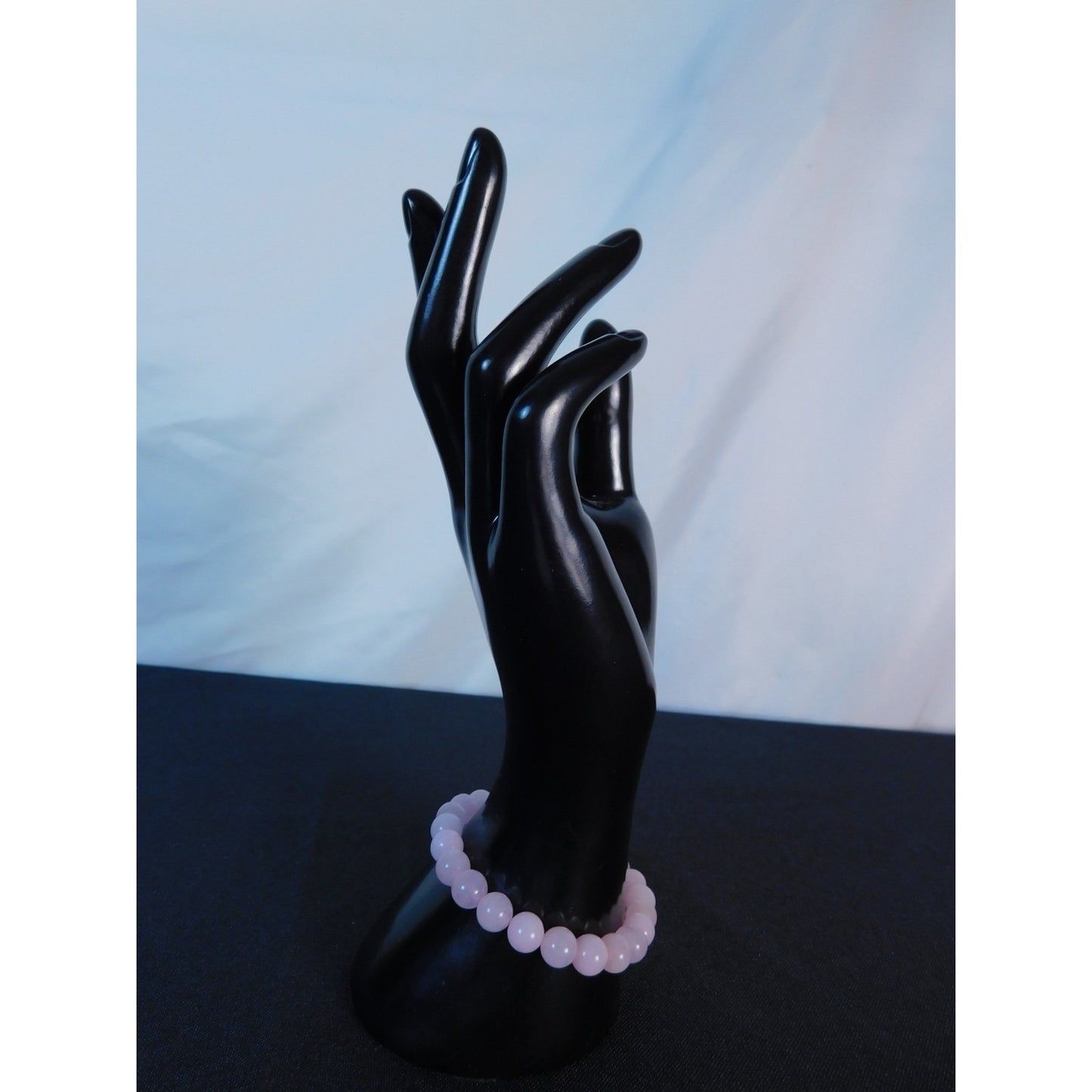 Rose Quartz Bracelet Stretch Beaded Gemstone Crystal Jewelry Harmony Love Gift