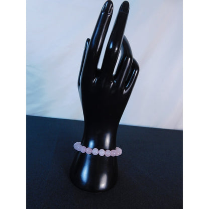 Rose Quartz Bracelet Stretch Beaded Gemstone Crystal Jewelry Harmony Love Gift