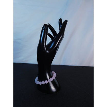 Rose Quartz Bracelet Stretch Beaded Gemstone Crystal Jewelry Harmony Love Gift