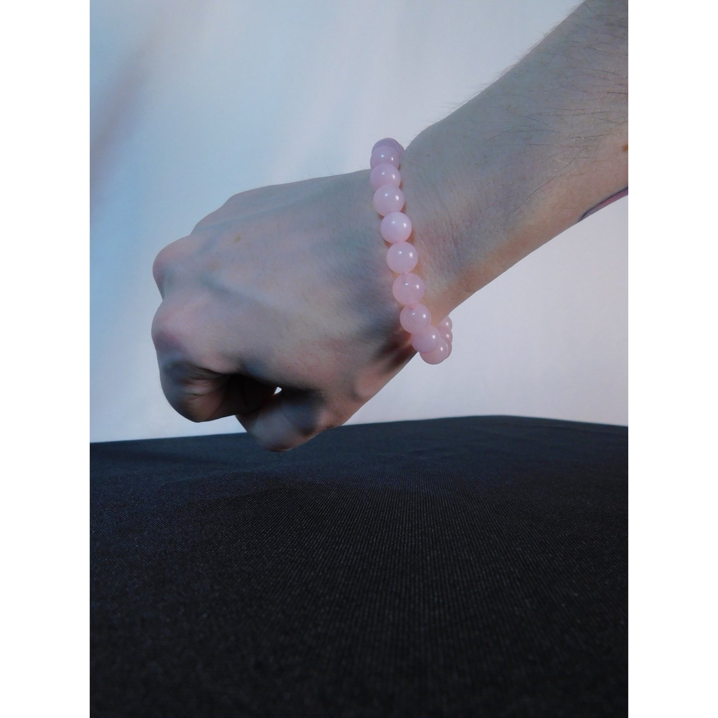 Rose Quartz Bracelet Stretch Beaded Gemstone Crystal Jewelry Harmony Love Gift