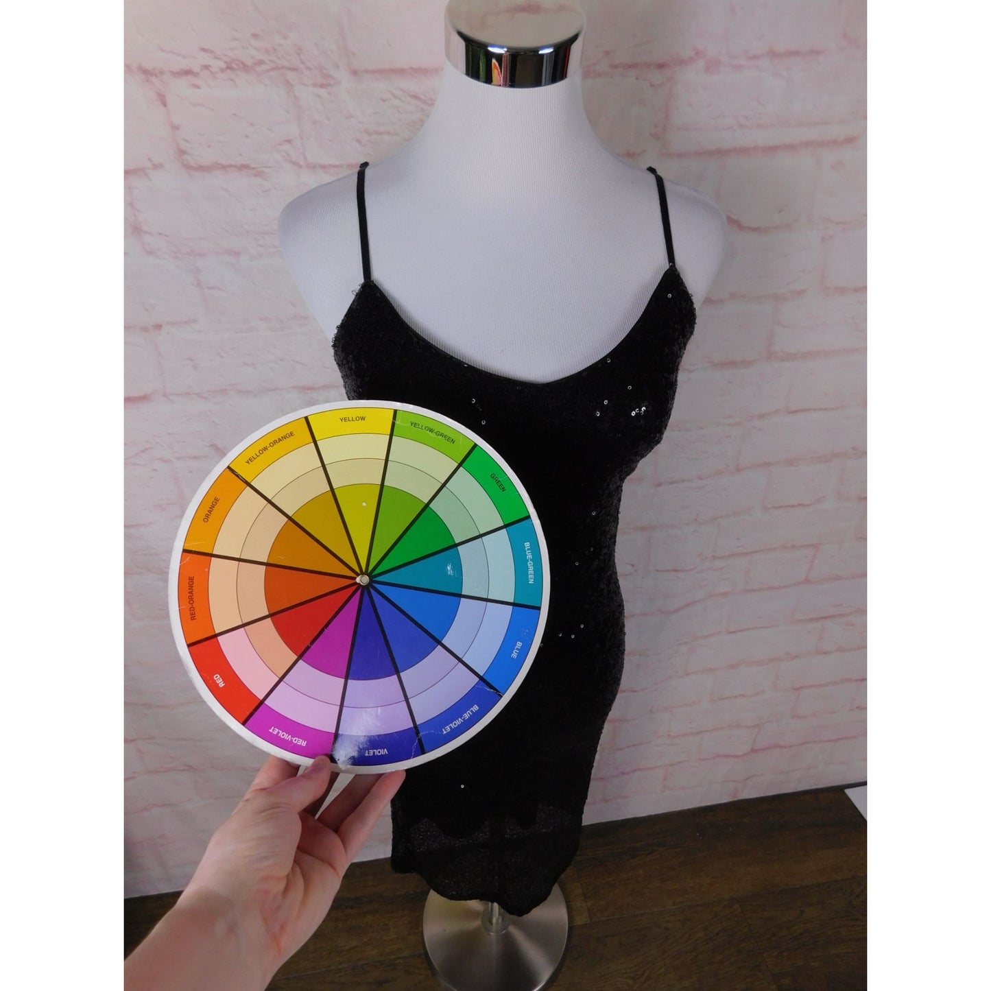 Crystal Doll Sequin Bodycon Dress Black S Women