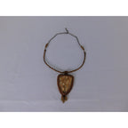 Handmade Tree Of Life Pendant Necklace Brown Resin Beaded Boho Statement Jewelr