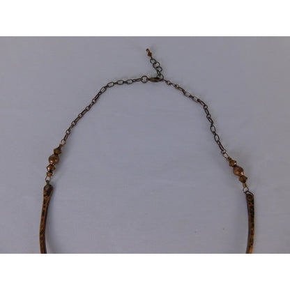 Handmade Tree Of Life Pendant Necklace Brown Resin Beaded Boho Statement Jewelr