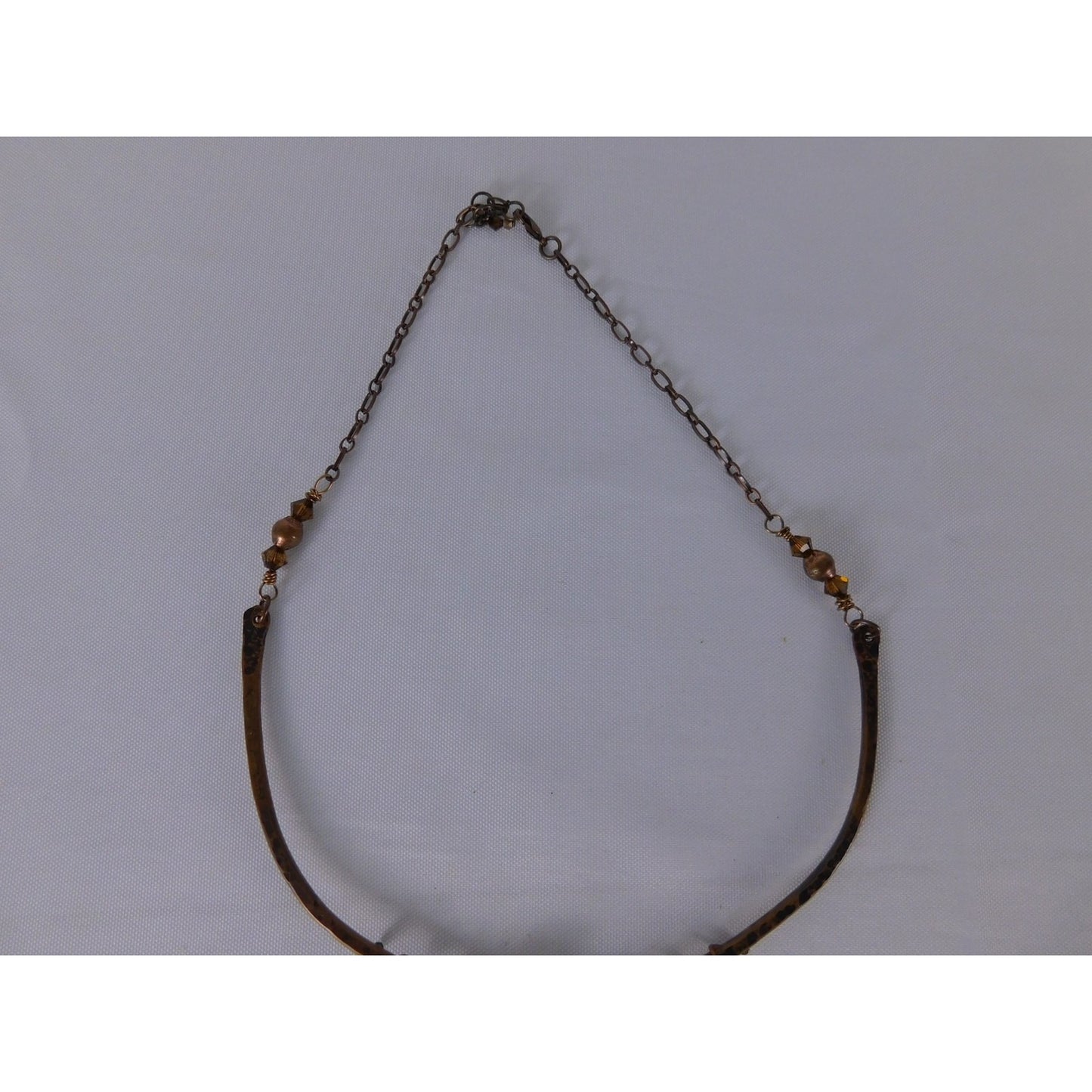 Handmade Tree Of Life Pendant Necklace Brown Resin Beaded Boho Statement Jewelr