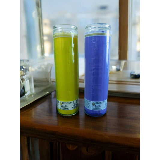 Joy & Intuition Candle Set – 2-Pack Yellow & Purple Candle