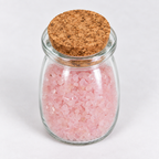 Rose Quartz Crystal Chips, 5 oz Glass Jar