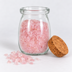 Rose Quartz Crystal Chips, 5 oz Glass Jar