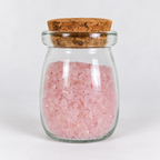 Rose Quartz Crystal Chips, 5 oz Glass Jar