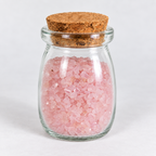 Rose Quartz Crystal Chips, 5 oz Glass Jar