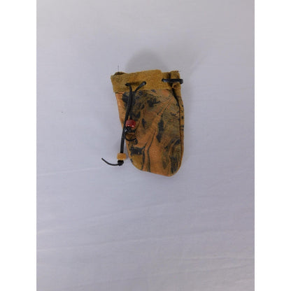 Vintage Marbled Leather Drawstring Pouch Micro Bucket Bag Medicine Marble Bag
