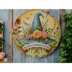 Blessed Summer Solstice Metal Tin Sign 8x8 Pagan Litha Decor