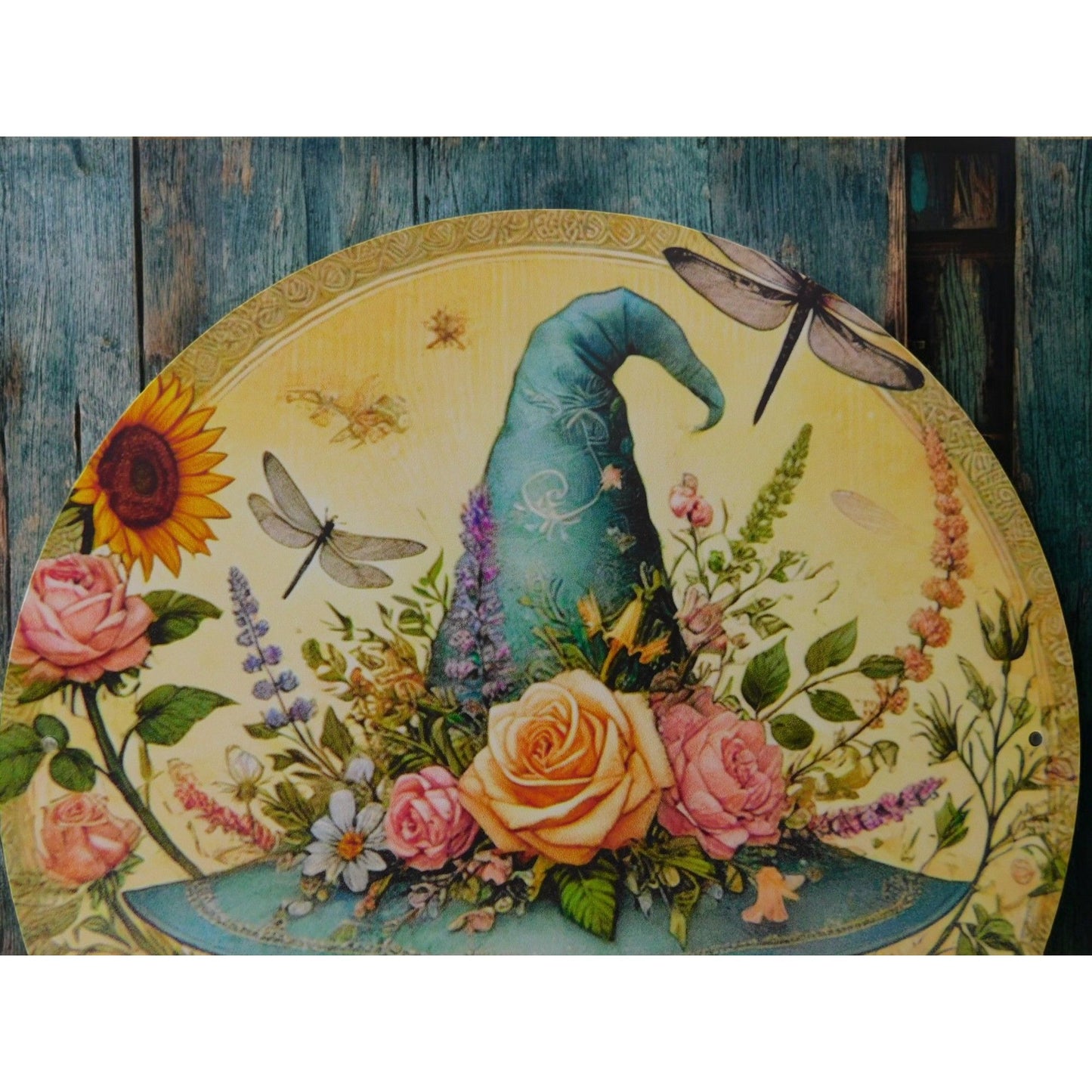 Blessed Summer Solstice Metal Tin Sign 8x8 Pagan Litha Decor