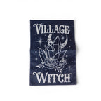 Village Witch Black Garden Flag 18x12 Moon Crystals Roses Gothic Witchy Decor