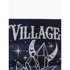 Village Witch Black Garden Flag 18x12 Moon Crystals Roses Gothic Witchy Decor