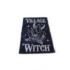 Village Witch Black Garden Flag 18x12 Moon Crystals Roses Gothic Witchy Decor