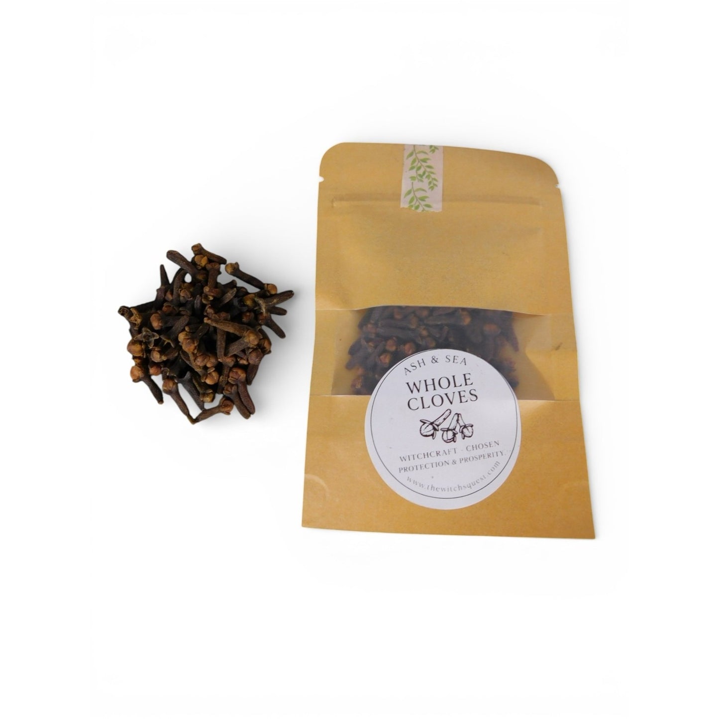 Ash & Sea Whole Cloves Witch Chosen Protection Prosperity Ritual Magick Herb