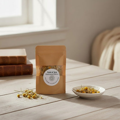 Ash & Sea Chamomile Flowers Witch-Chosen Calming Dreamwork Ritual Herb Magick