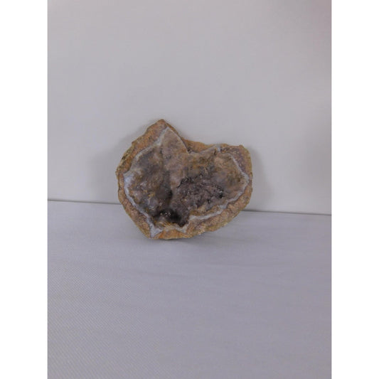 Natural Quartz Geode Half Druzy Crystal Cluster Witch Altar Decor Stone Specimen