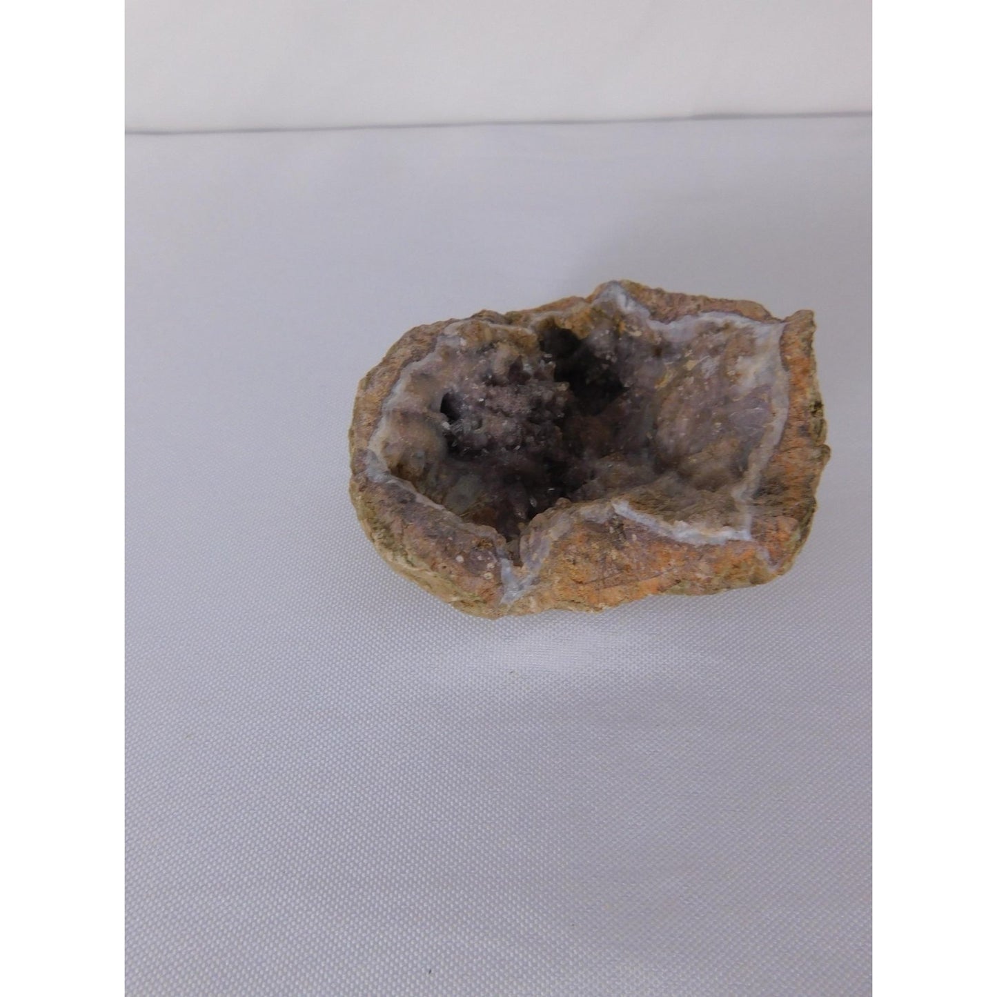 Natural Quartz Geode Half Druzy Crystal Cluster Witch Altar Decor Stone Specimen