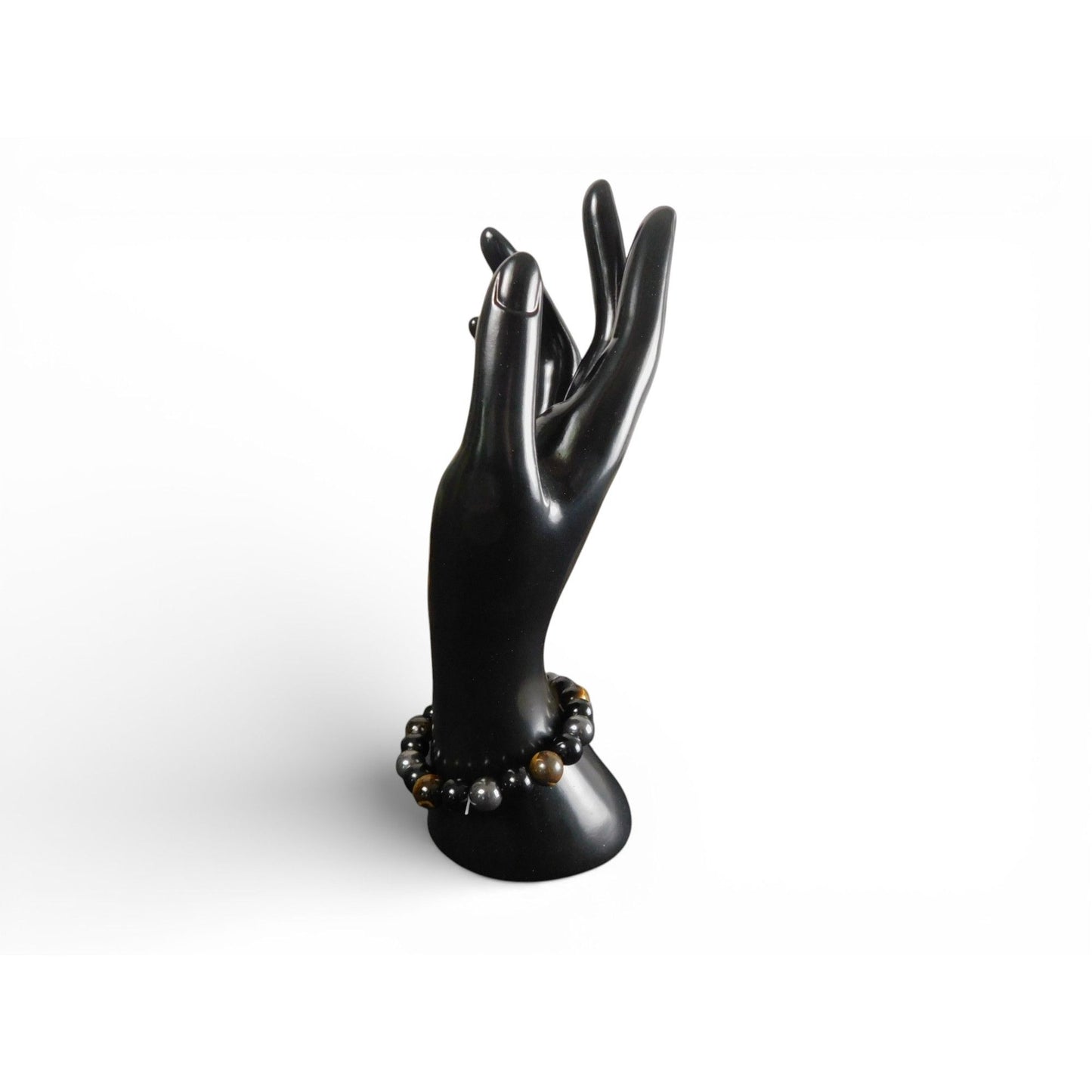 Black Onyx, Tiger’s Eye & Hematite Protection Intention Bracelet