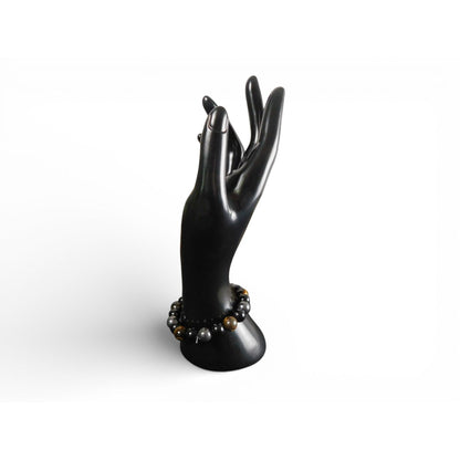 Black Onyx, Tiger’s Eye & Hematite Protection Intention Bracelet