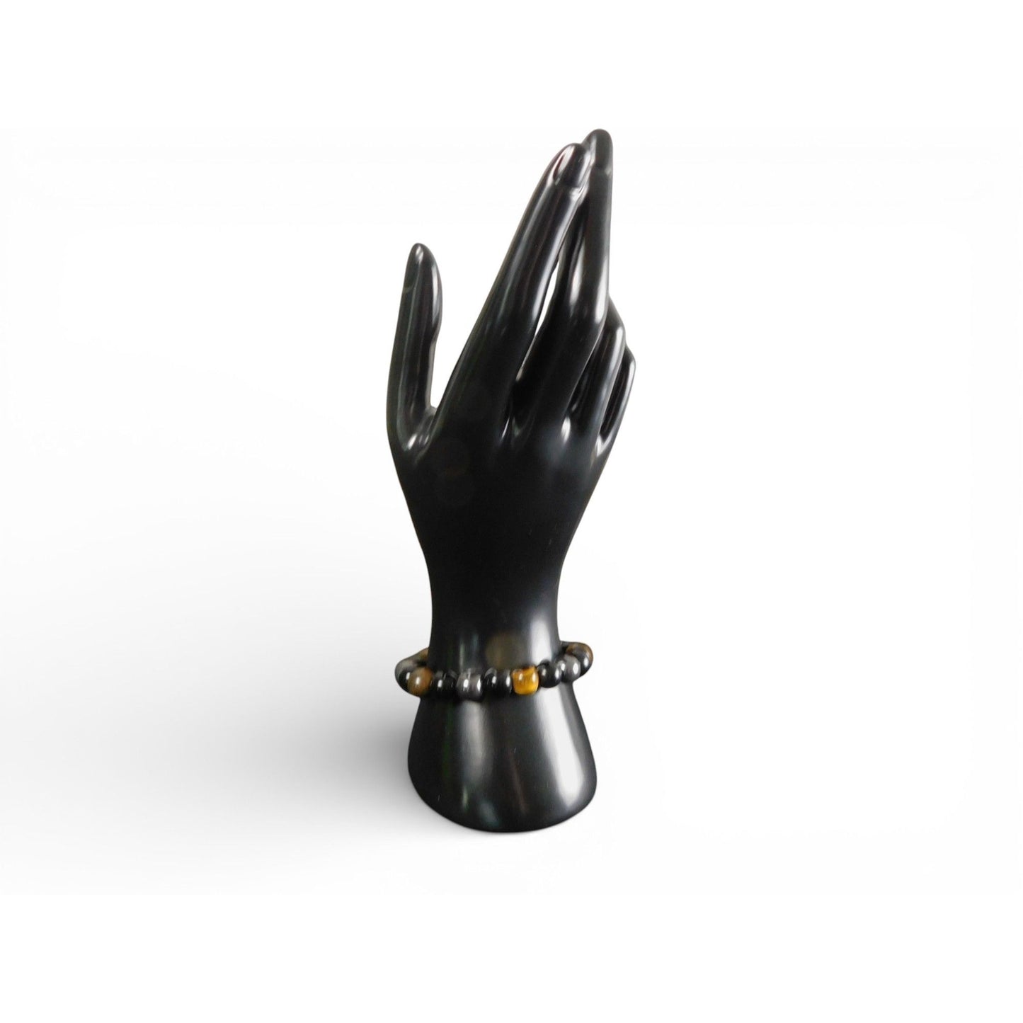 Black Onyx, Tiger’s Eye & Hematite Protection Intention Bracelet