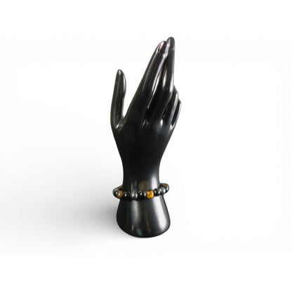 Black Onyx, Tiger’s Eye & Hematite Protection Intention Bracelet
