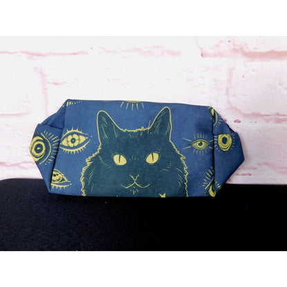 Blue Cat Gothic Makeup Bag Aesthetic Organizer Brand New