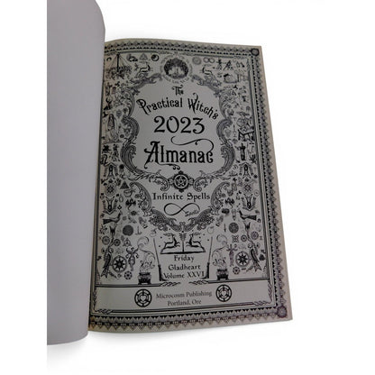 The Practical Witch's 2023 Almanac Infinite Spells Gladheart Black Trade PB
