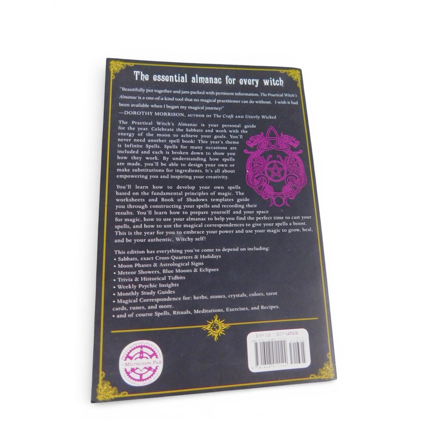 The Practical Witch's 2023 Almanac Infinite Spells Gladheart Black Trade PB