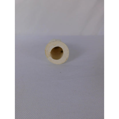 White Glazed Ceramic Woman Figurine Miniature Unmarked Pottery Decorative