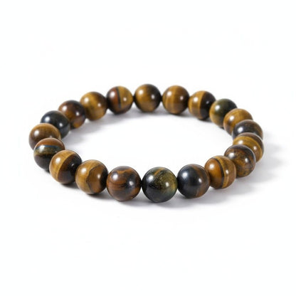 Tiger Eye Bracelet 8mm Stretch Gold - New - Witchcore Earth